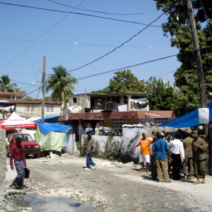 Typical street scene Haiti country struck massive earthquake Gary Brunette USCDCP