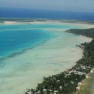 Kiribati South Tarawa from the air